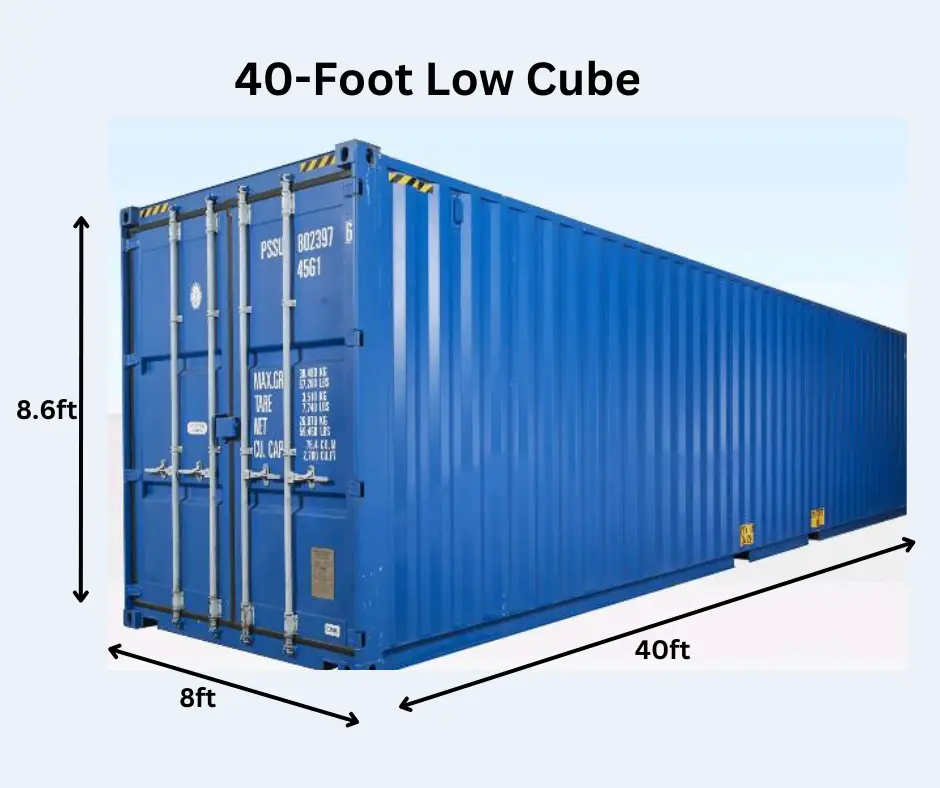 40ft low cube container