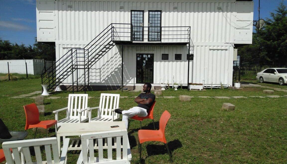 A modern container home in Kenya
