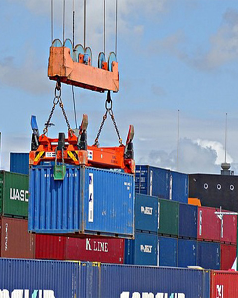 A container yard in Mombasa