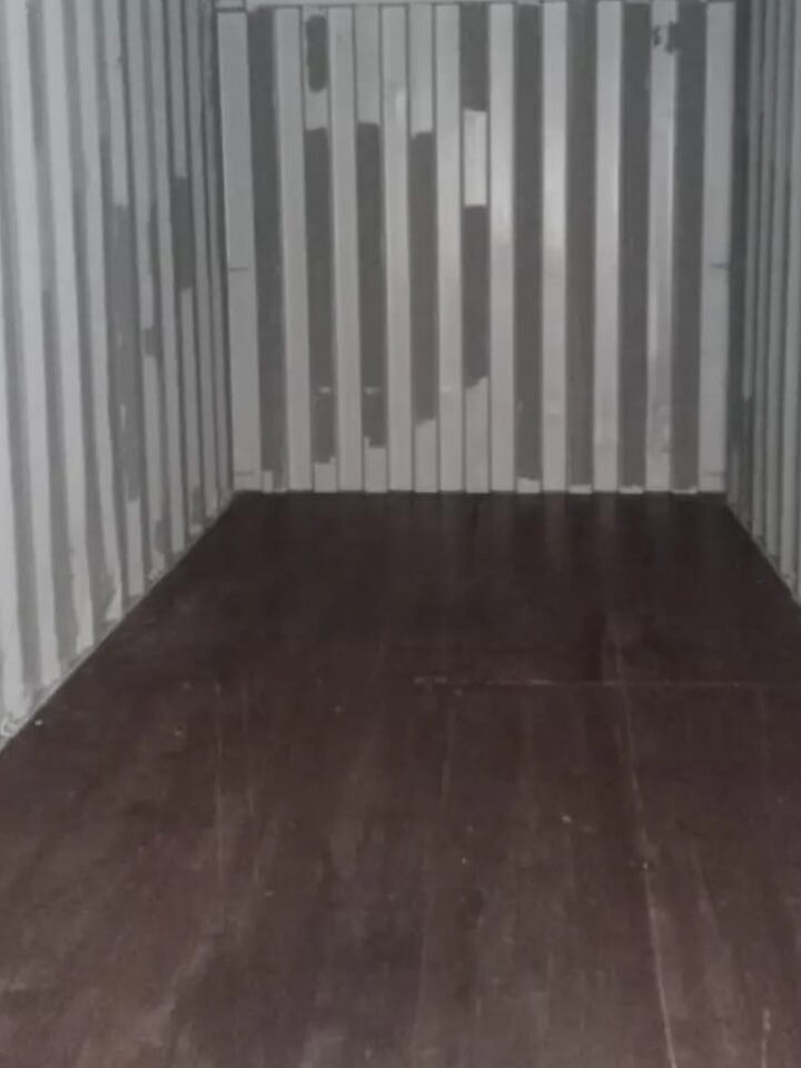 A clean shipping container interior